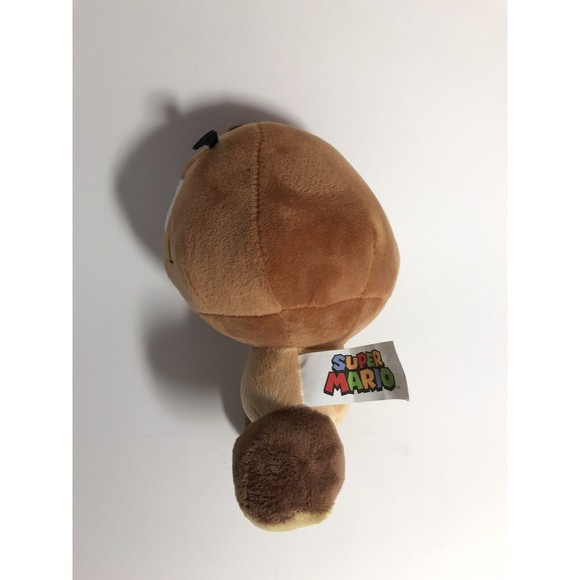 Super Mario Bros Nintendo Goomba 8” Plush Mushroom Stuffed Toy Brown Licensed - Picture 3 of 10